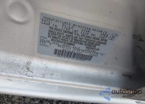 2014 Nissan Versa 1.6 Sv from USA, damaged, VIN 3N1CN7AP7EL809852